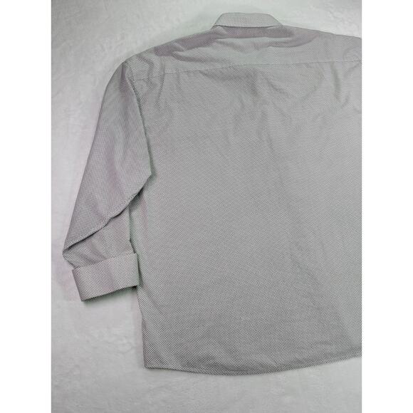 Stacy Adams Size 4XL 20 34/35 Reg Fit Sergio Dots White Dress Shirt - Picture 11 of 13